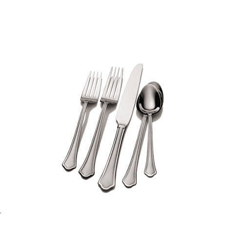 International Silver Arabesque Frost Stainless Steel Flatware, 20-Piece Set, Service for 4