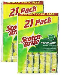 Scotch-Brite Heavy Duty Scrub Sponges - 21 Count