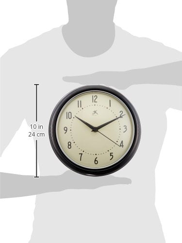 Infinity Instruments Retro Round Metal Wall Clock