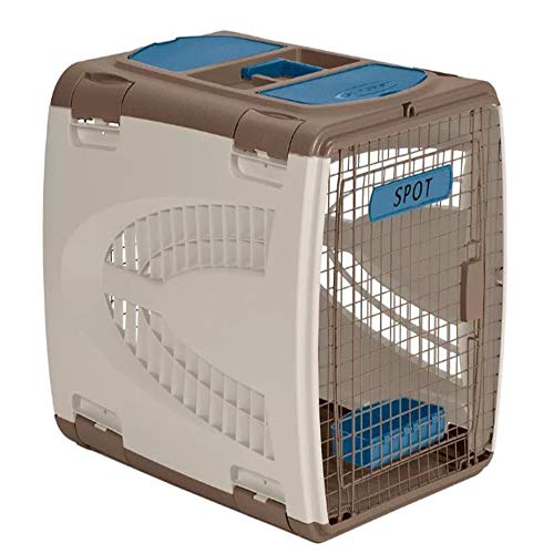 Portable Pet Crate. Olander Portable Pet Crate Easy Access Storage Compartment Comfortable Carry Handle Vented Sides Provide Plenty of Air Circulation
