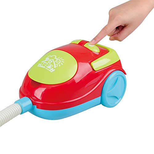 PlayGo My Cleaning Trolley with Vacuum Cleaner Toy 7 Pc Home Products for Kids Pretend Play Set for Kids Age 3 Years & Up