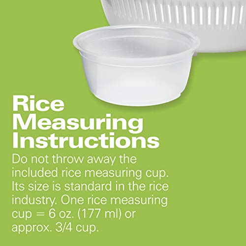 Hamilton Beach Rice & Hot Cereal Cooker, 7-Cups uncooked Resulting in 14-Cups (Cooked), with Steam & Rinse Basket (37548)
