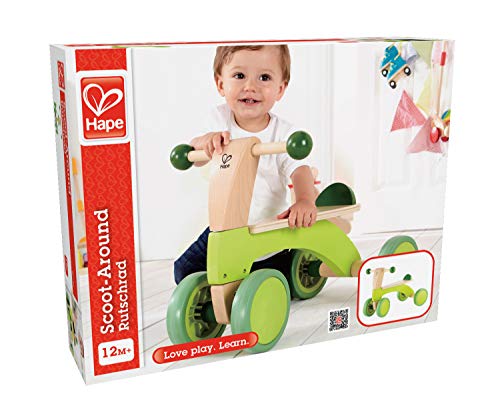 Hape Scoot Around Kid's Wooden Ride On Balance Bike