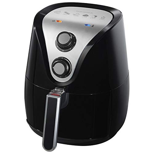 Mechanical Air Fryer. Insignia Mechanical Air Fryer - 3.2L - Black Boasts a Simple Design to Easy to Cook Mechanical Air Fryer