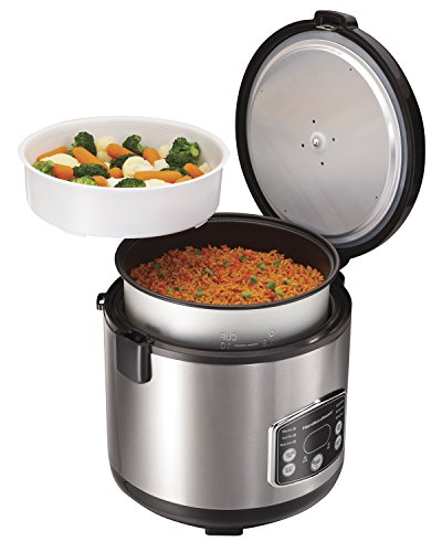 Hamilton Beach 37548 Rice & Hot Cereal Cooker, Stainless Steel
