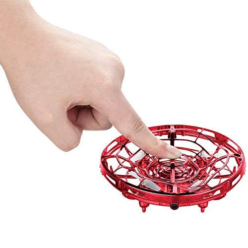 Hover Star Motion Controlled Drone | Mini Copter | Hand Commands | Rechargeable (Red)