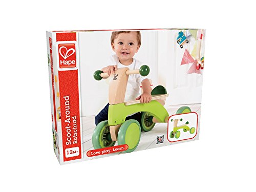 Hape Scoot Around Kid's Wooden Ride On Balance Bike