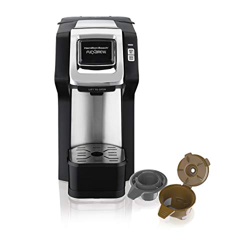Hamilton Beach FlexBrew Single-Serve Coffee Maker for K-Cups and Ground Coffee with Adjustable Brew Strength (49979)