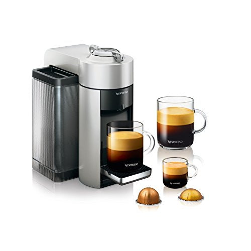 Nespresso Vertuo Coffee and Espresso Machine by De'Longhi - Silver