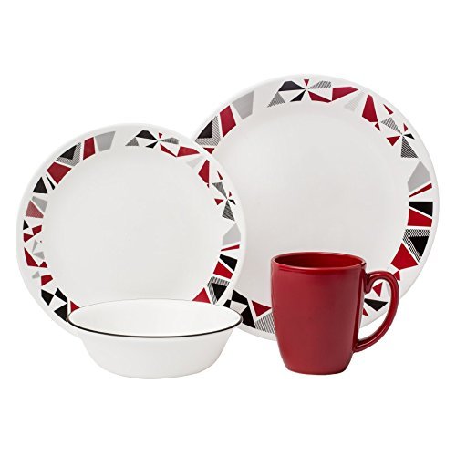 Corelle Livingware 16 Piece Dinnerware Set, Service for 4