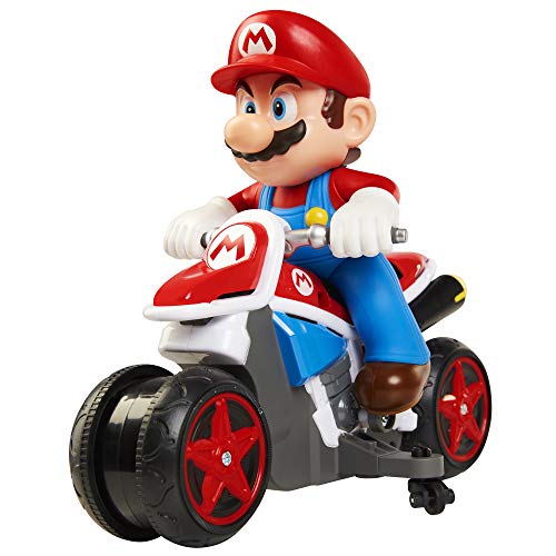 World of Nintendo Mario Kart 8 RC Motorcycle with Transforming & Light up Wheels Remote Control Vehicle