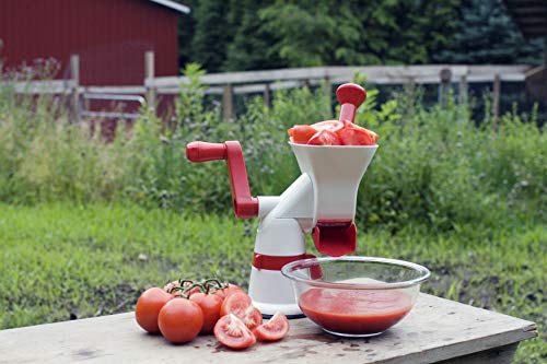 Weston Fruit & Tomato Press, 3 Cup Capacity, Red and White 67-1101-W