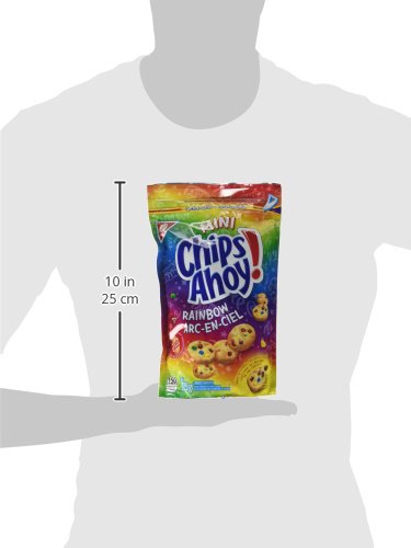 CHIPS AHOY! Mini Rainbow Chocolate Chip Cookies, 1 Resealable Bag (225g)