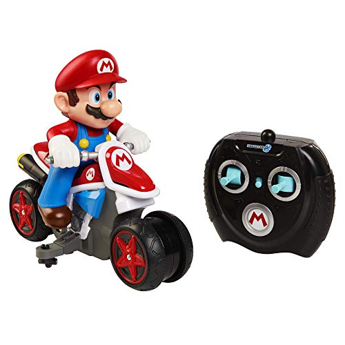 World of Nintendo Mario Kart 8 RC Motorcycle with Transforming & Light up Wheels Remote Control Vehicle