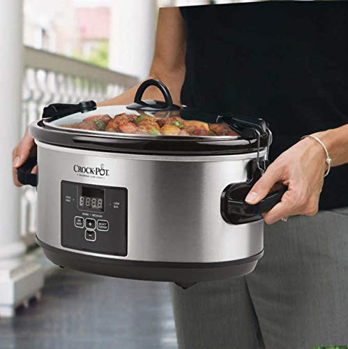 Crock-Pot 6.6 L (7 qt.) Cook and Carry Slow Cooker with Countdown Timer