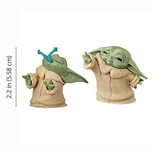 Hasbro Star Wars The Bounty Collection 2.2-Inch The Mandalorian “Baby Yoda” Froggy Snack, Force Moment Figure 2-Pack