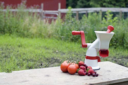 Weston Fruit & Tomato Press, 3 Cup Capacity, Red and White 67-1101-W