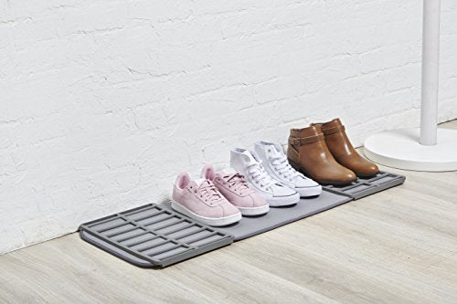 Umbra Shoe Dry, Machine-Washable Multipurpose Drying Mat and Boot Tray for Entryway, Charcoal