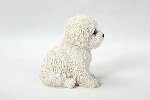 Hi-Line Gift Ltd Sitting Bichon Frise Puppy, 6"