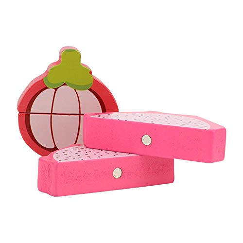Lehctin Educational Wooden Blocks Toy Set, Cutting Toy, Wooden Food Fruit Vegetable