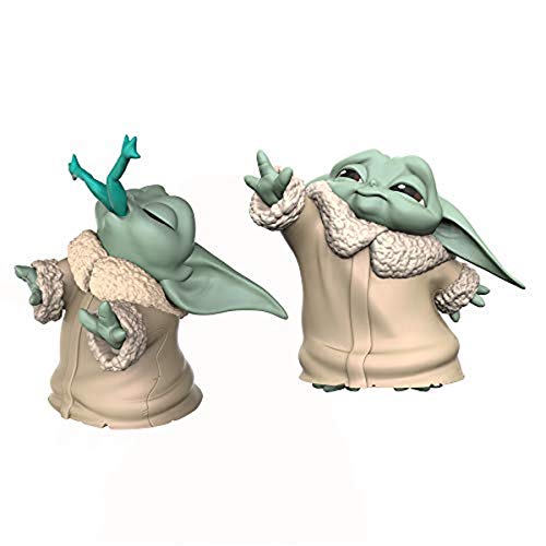 Hasbro Star Wars The Bounty Collection 2.2-Inch The Mandalorian “Baby Yoda” Froggy Snack, Force Moment Figure 2-Pack