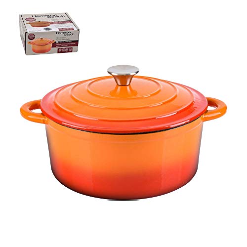 Hamilton Beach 5.5-Quart Enameled Coated Dutch Oven Pot