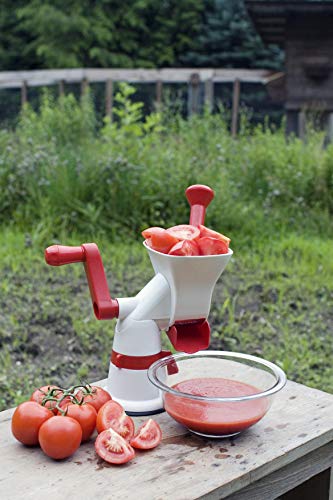 Weston Fruit & Tomato Press, 3 Cup Capacity, Red and White 67-1101-W