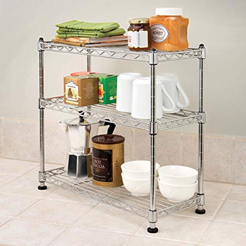 Seville Classics 3 Shelf Cabinet Organizer, 17.5 by 7.5 by 18.5-Inch