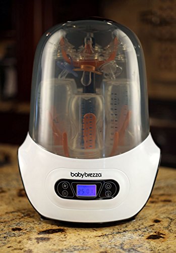 Baby Brezza Baby Bottle Sterilizer and Dryer Machine – Electric Steam Sterilization - Universal Fit - Pacifiers, Glass, Plastic, and Newborn Feeding Bottles
