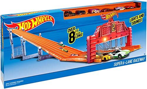 Hot Wheels Super 6-Lane Raceway