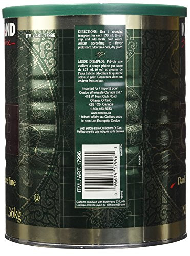 Kirkland Signature Decaffeinated Coffee, 1.36 Kg