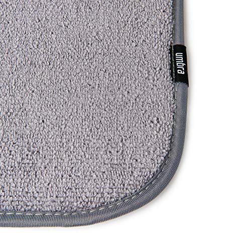 Umbra Shoe Dry, Machine-Washable Multipurpose Drying Mat and Boot Tray for Entryway, Charcoal