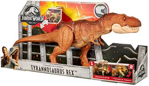 Jurassic World Thrash 'n Throw Tyrannosaurus Rex Figure