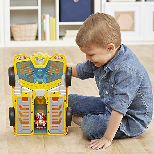 Hasbro Playskool Heroes Rescue Robots Flip Racers Bumblebee Track Tower