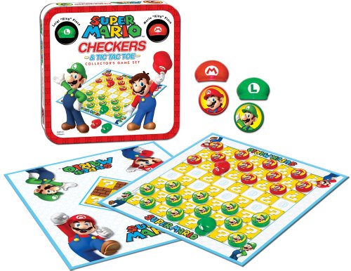 Usaopoloy Super Mario Checkers/Tic Tac Toe Combo