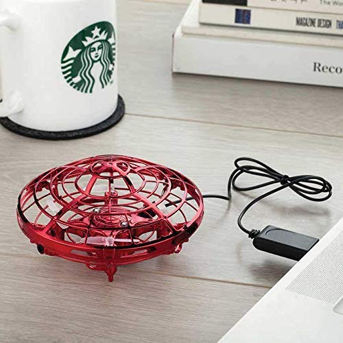 Hover Star Motion Controlled Drone | Mini Copter | Hand Commands | Rechargeable (Red)