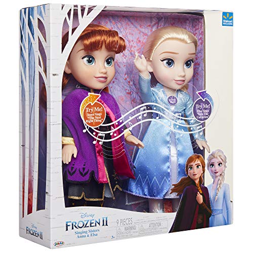 Disney Frozen 2 Princess Anna and Elsa Singing Sisters Interactive Feature Dolls Set| Includes Both Dolls| Approximately 14 Inches Tall| Ages 3 Years & Up
