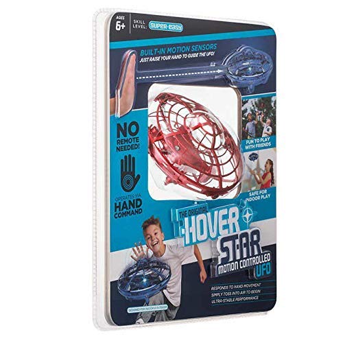 Hover Star Motion Controlled Drone | Mini Copter | Hand Commands | Rechargeable (Red)