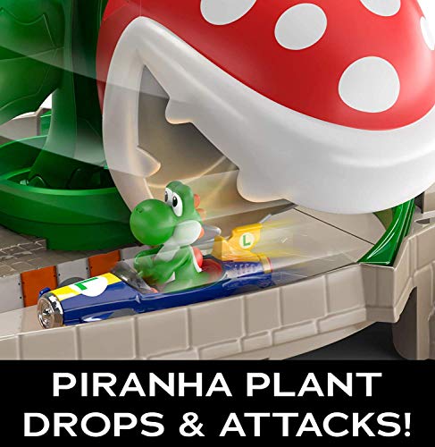 Hot Wheels Mario Kart Piranha Plant Slide Track Set