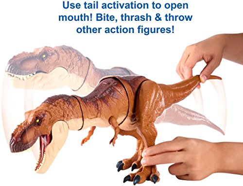 Jurassic World Thrash 'n Throw Tyrannosaurus Rex Figure