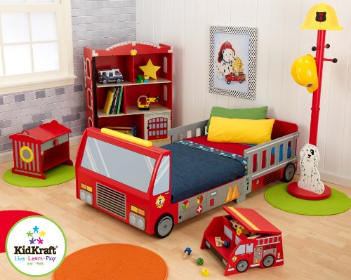 KidKraft 76021 FireTruck Toddler Cot