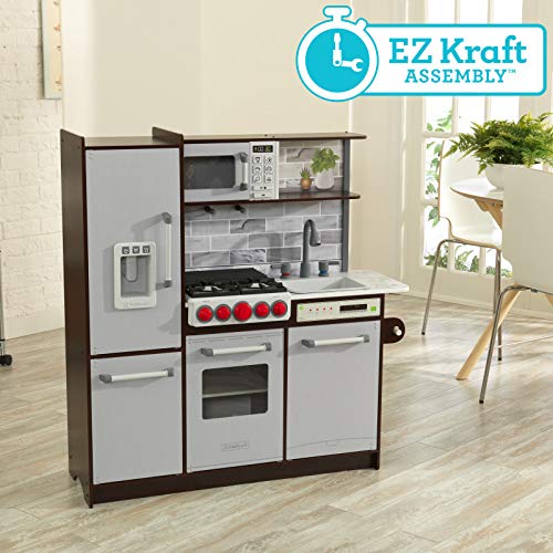 KidKraft 53426 Ultimate Elite Play Kitchen with Ez Kraft Assembly
