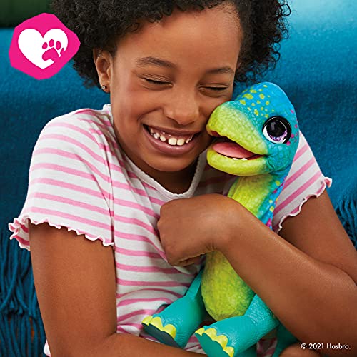 Hasbro FurReal Snackin’ Sam The Bronto Interactive Animatronic Plush Toy, 40+ Sounds and Reactions, Ages 4 and up, F1739