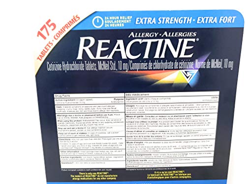 REACTINE Allergy Extra Strength 175 Tablets