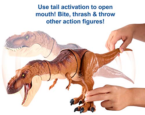 Jurassic World Thrash 'n Throw Tyrannosaurus Rex Figure