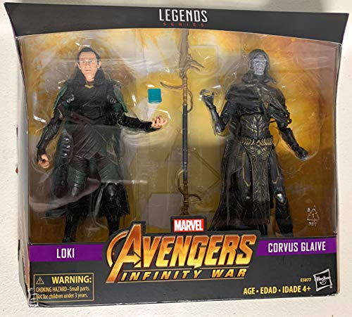 Marvel Legends Infinite 6 Inch Action Figure 2-Pack Series - Loki VS Corvus Glaive Exclusive