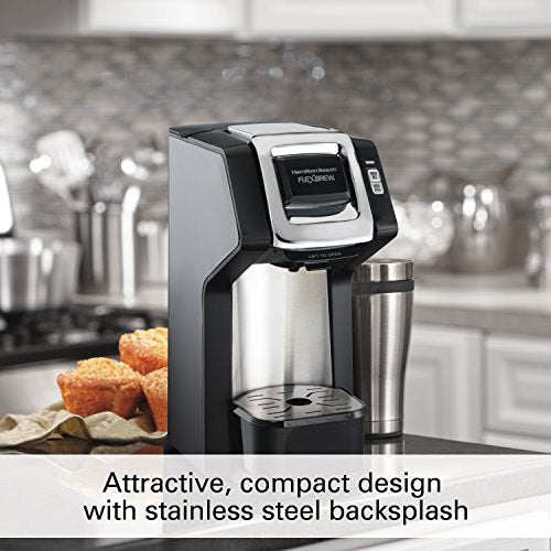 Hamilton Beach FlexBrew Single-Serve Coffee Maker for K-Cups and Ground Coffee with Adjustable Brew Strength (49979)