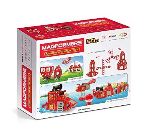 Magformers Amazing Rescue 50Piece, Red