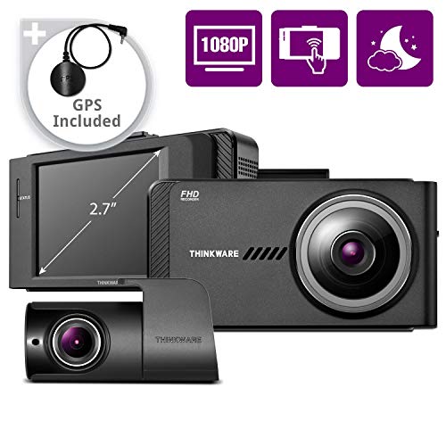 THINKWARE X700 Dual Dash Cam Front and Rear Camera for Cars, 1080P FHD, Dashboard Camera Recorder with G-Sensor