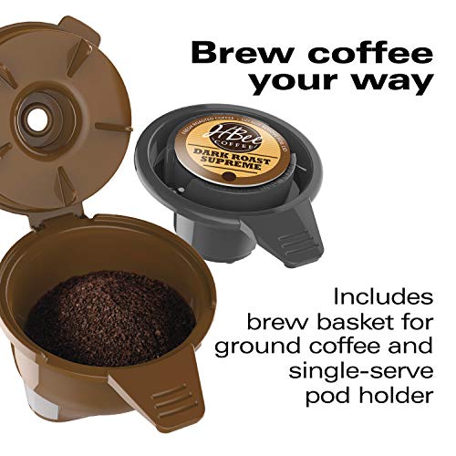 Hamilton Beach FlexBrew Single-Serve Coffee Maker for K-Cups and Ground Coffee with Adjustable Brew Strength (49979)